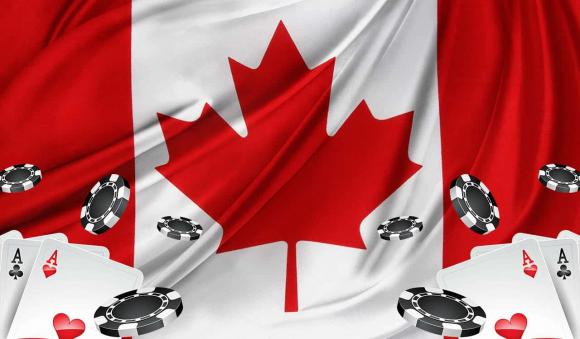 drapeau canadien jetons carte
